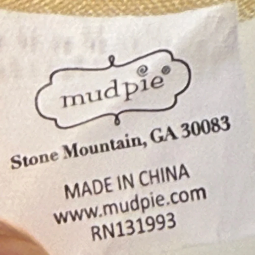 Mud Pie Cream and Navy Straw Makeup Cases- Three Various Sizes